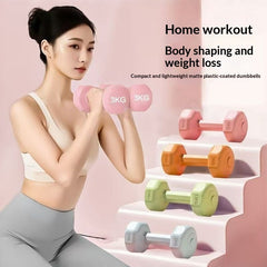 Rubber-coated Dumbbells For Arm Training